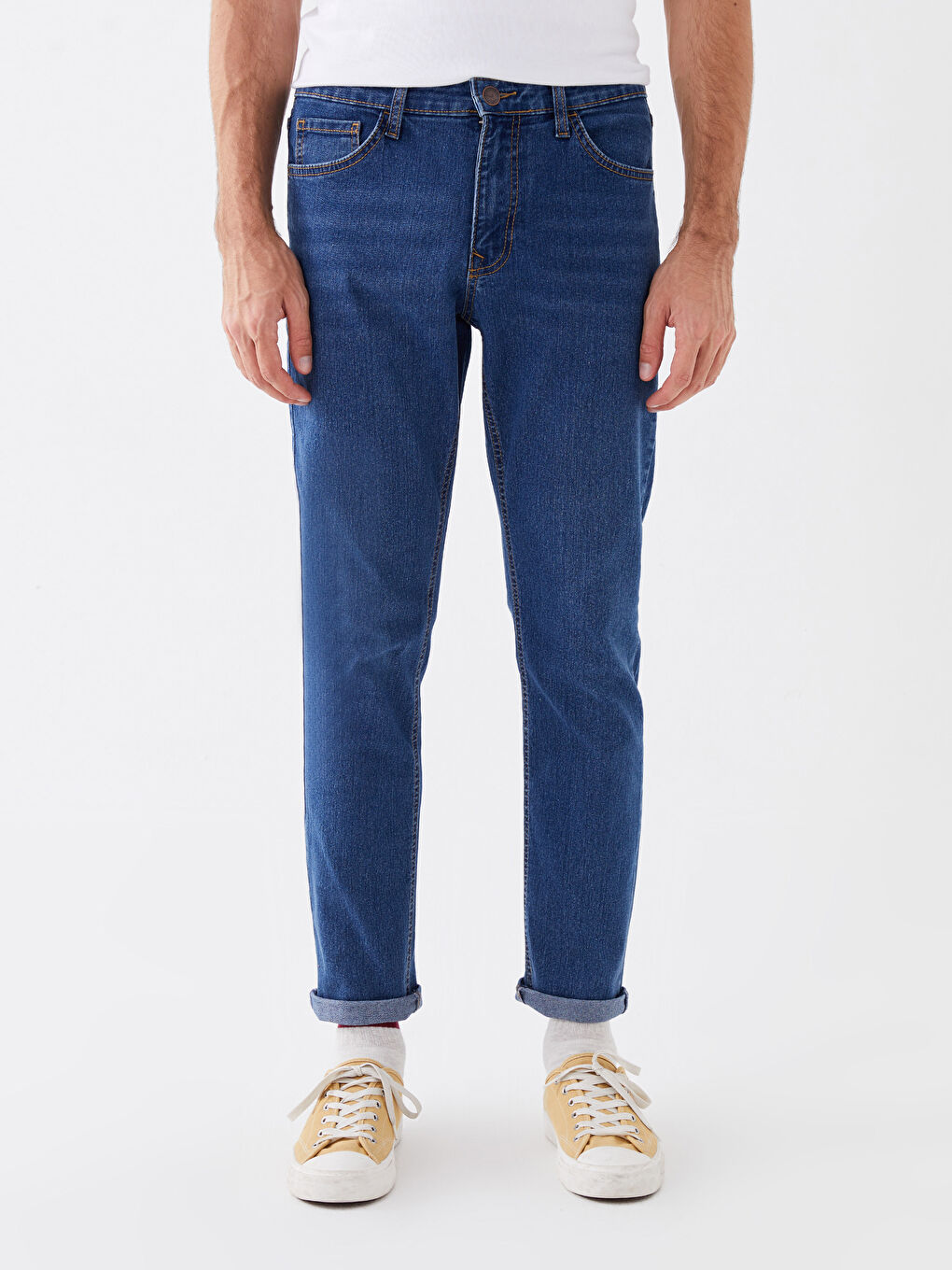 LCW Jeans Orta İndigo Rodeo 750 Slim Fit Erkek Jean Pantolon - 3