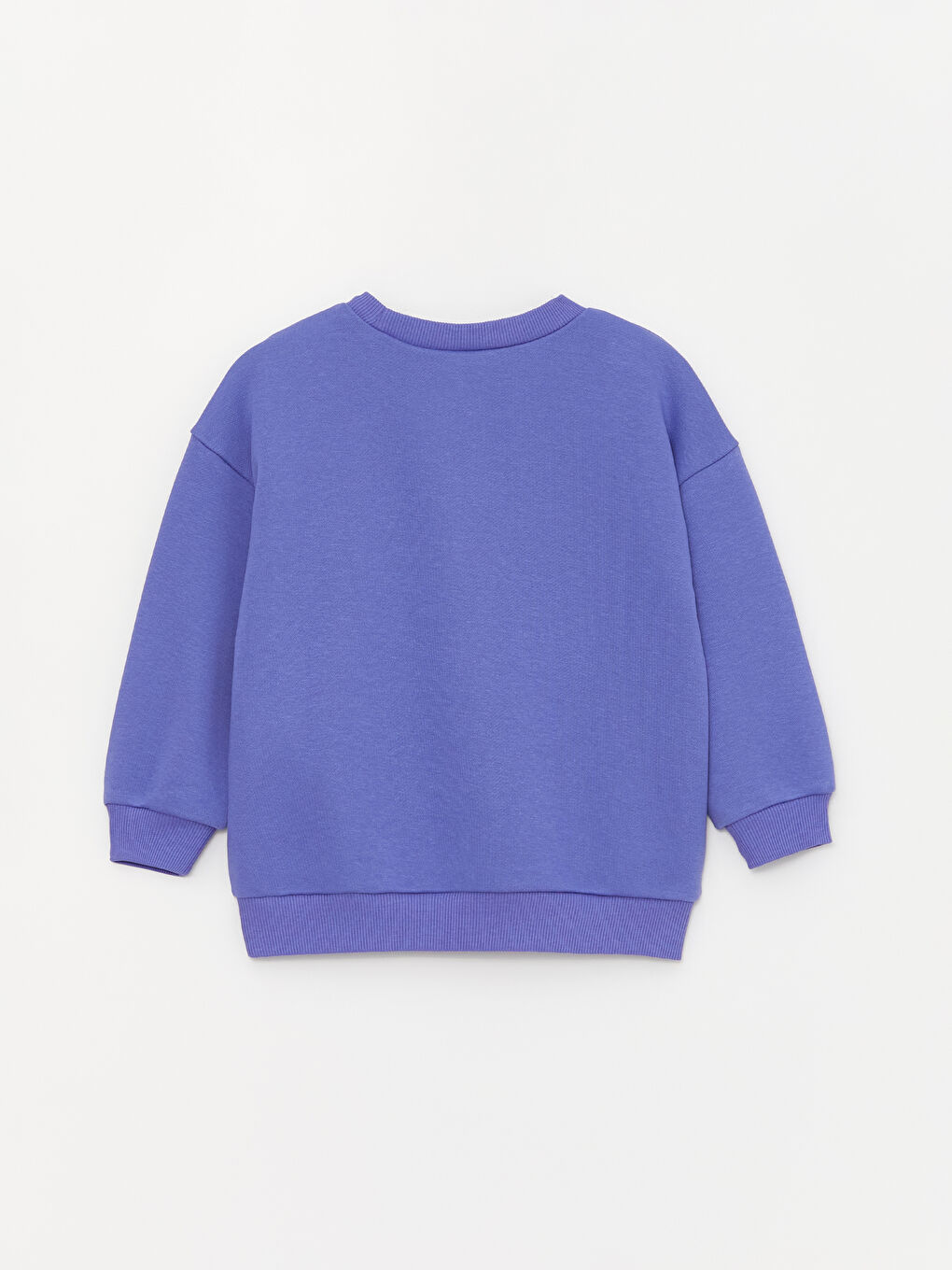 Mor Bisiklet Yaka Uzun Kollu Baskılı Erkek Bebek Sweatshirt-1