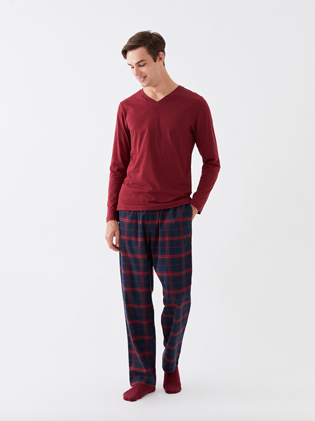 Siyah Standart Kalıp Erkek Pijama Alt