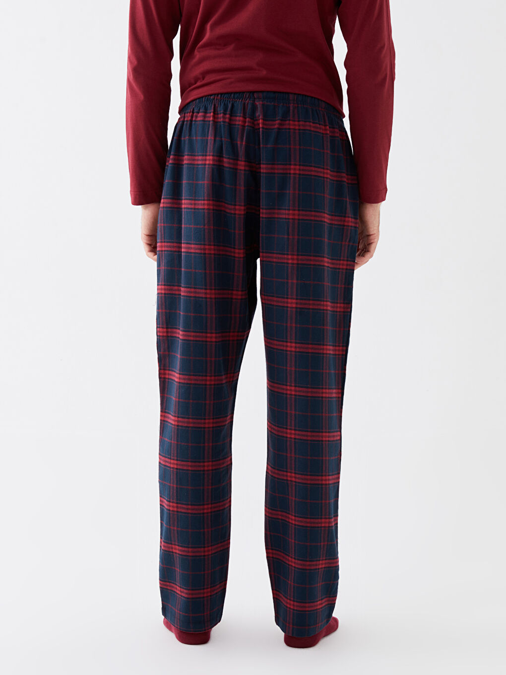 Siyah Standart Kalıp Erkek Pijama Alt-4