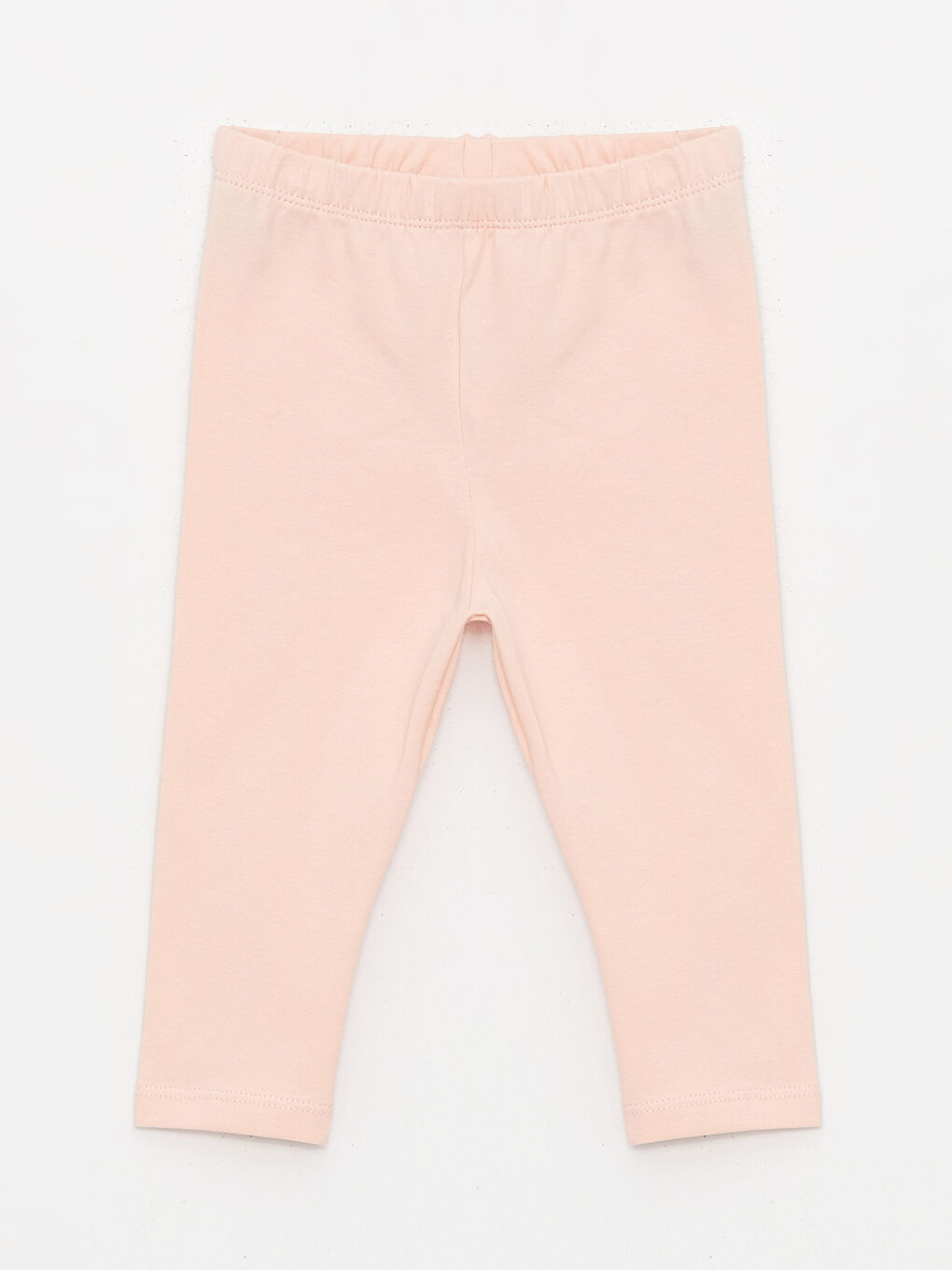 LCW baby Pembe Beli Lastikli Basic Kız Bebek Tayt