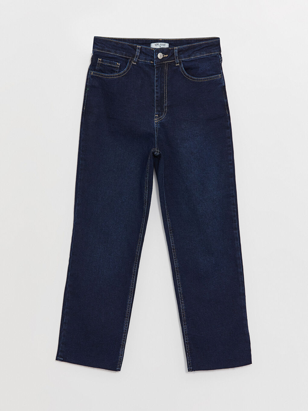 Siyah Slim Mom Kadın Jean Pantolon-5