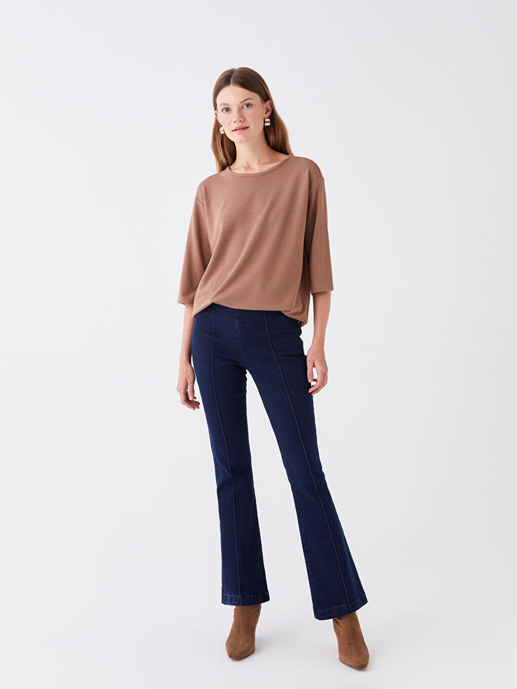 İndigo Mars Flare Kadın Jean Pantolon