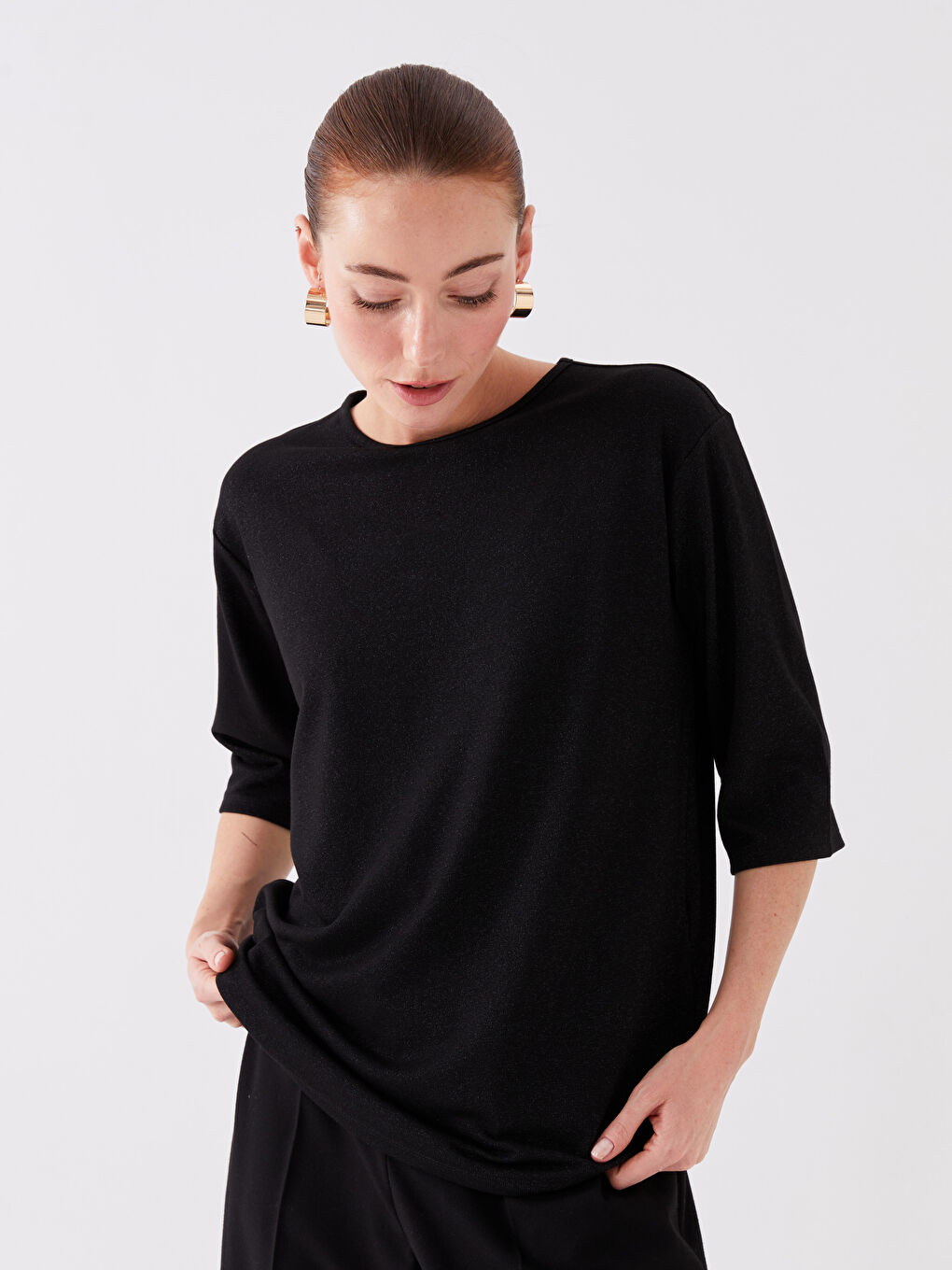 Crew Neck Women's T-Shirt-1