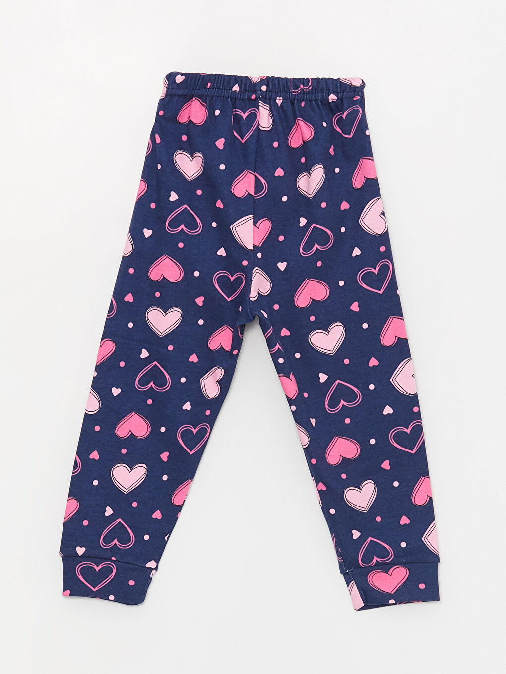 Pembe Bisiklet Yaka Baskılı Kız Bebek Pijama Takımı-6