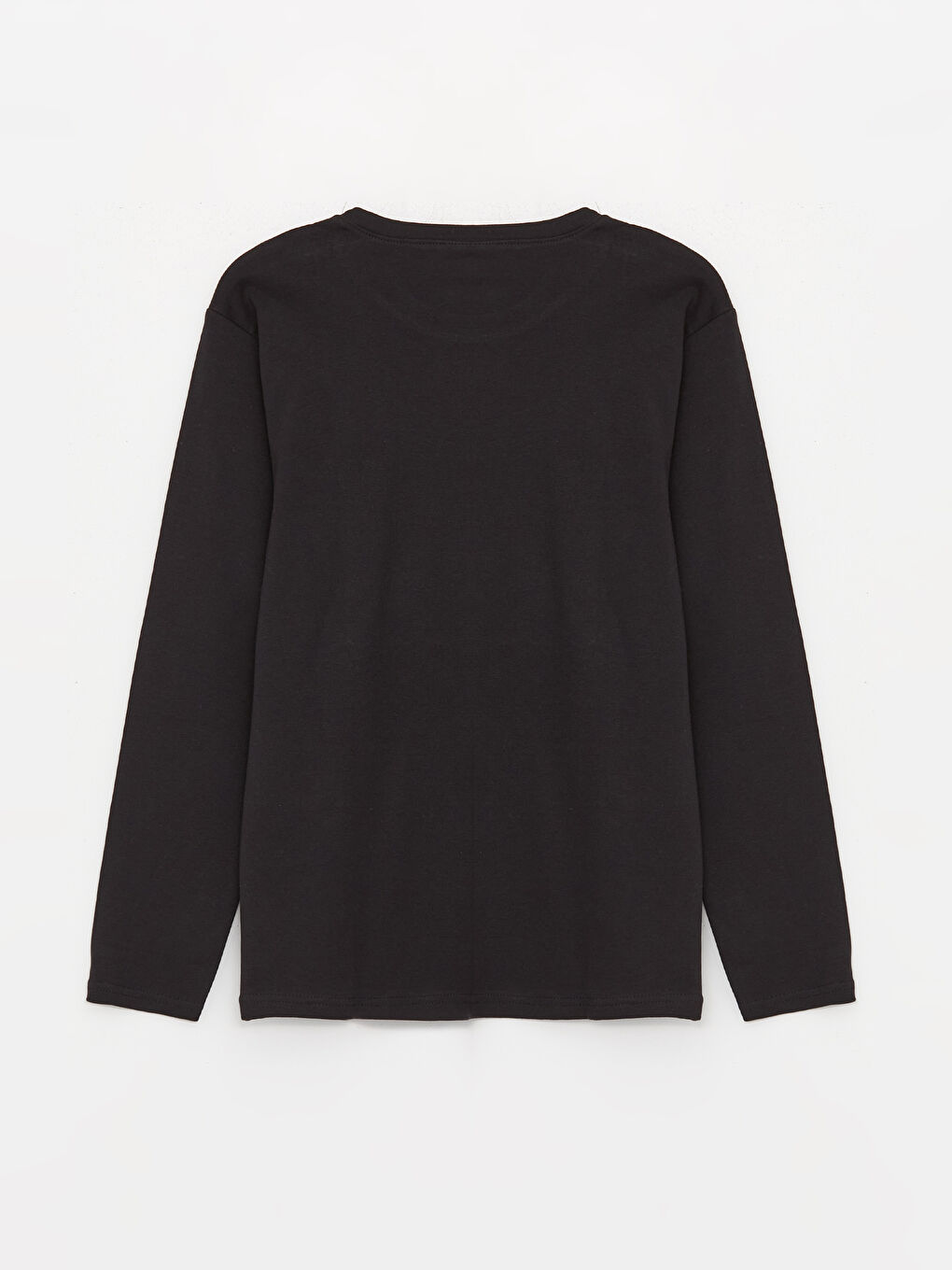 Siyah Bisiklet Yaka Baskılı Uzun Kollu Erkek Çocuk Pijama Takımı-2