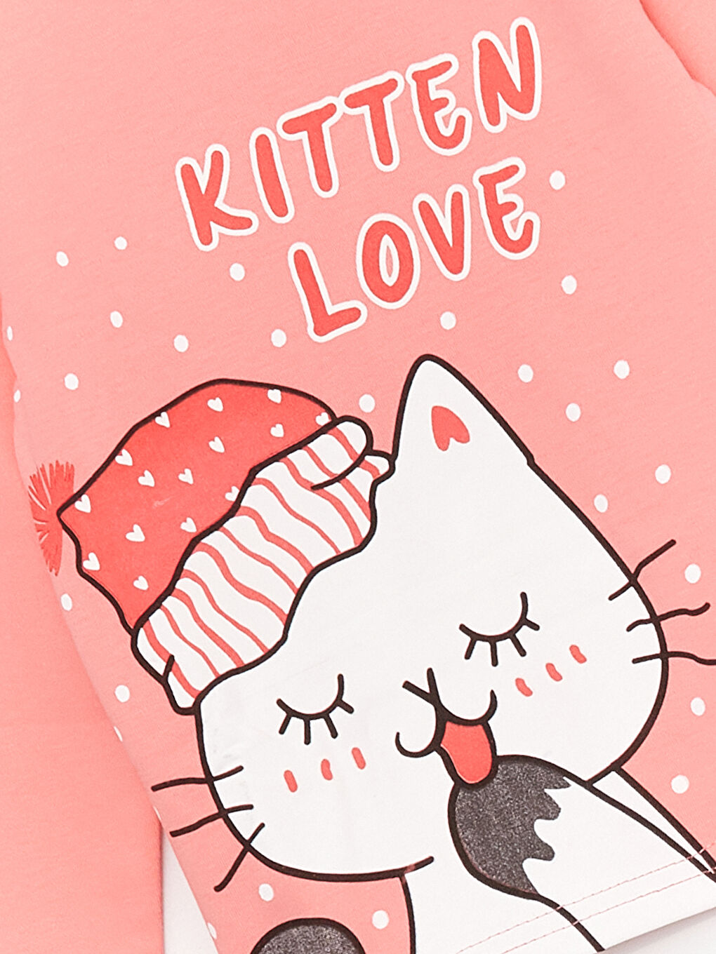 Pembe Bisiklet Yaka Baskılı Kız Bebek Pijama Takımı-2