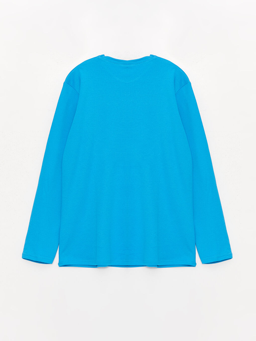 Turkuaz Bisiklet Yaka Baskılı Uzun Kollu Erkek Çocuk Pijama Takımı-4