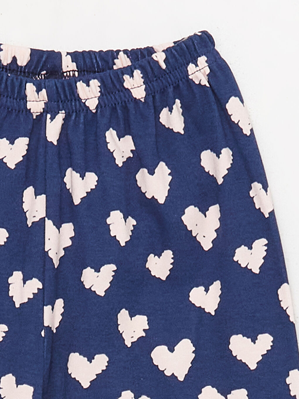 Pembe Bisiklet Yaka Uzun Kollu Baskılı Kız Bebek Pijama Takım-9