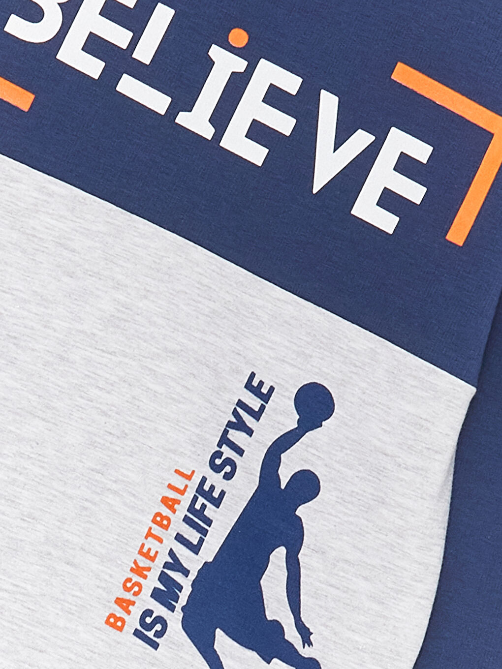 Karışık Bisiklet Yaka Uzun Kollu Baskılı Erkek Bebek 2'li Takım-2