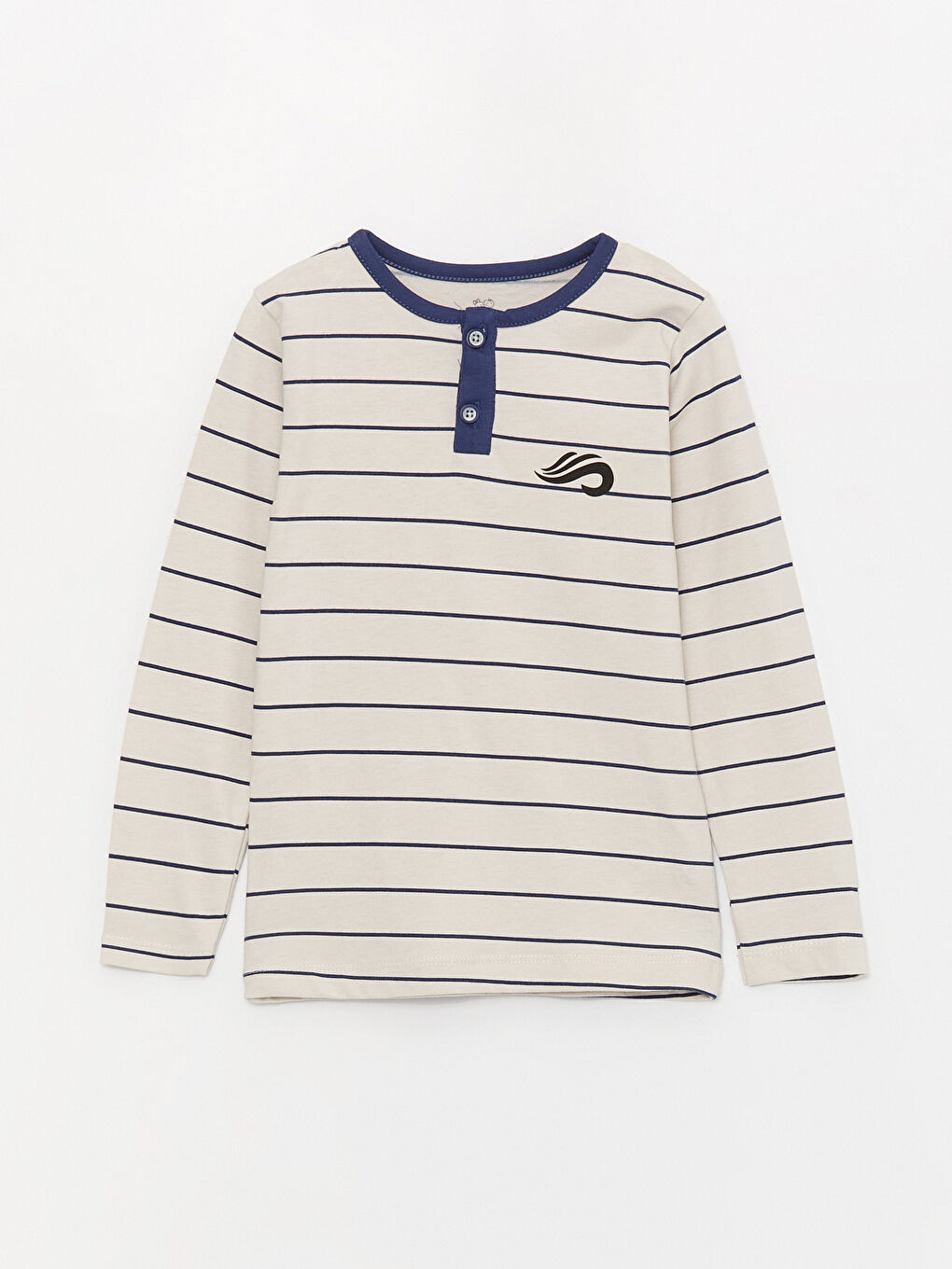 İndigo Bisiklet Yaka Baskılı Erkek Bebek Pijama Takımı-1