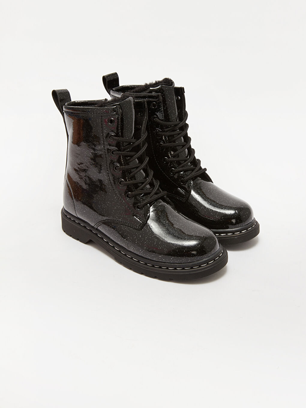 LCW STEPS Shiny Leather Look Girls' Boot -W3J125Z4-HUC