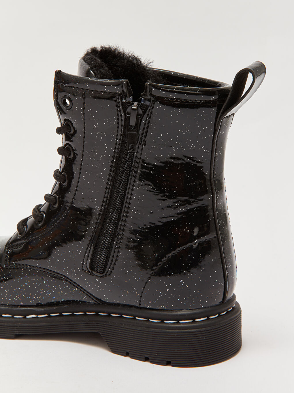 LCW STEPS Shiny Leather Look Girls' Boot -W3J125Z4-HUC