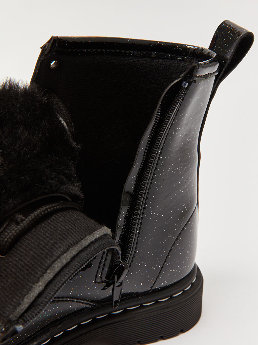 LCW STEPS Shiny Leather Look Girls' Boot -W3J125Z4-HUC