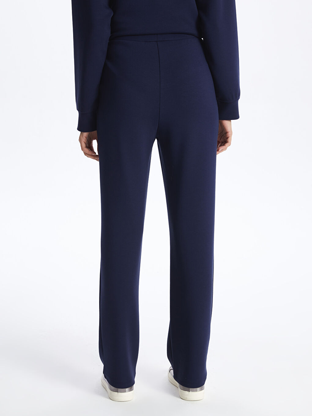 Elastic Waist Printed Women's Thick Sweatpants-3