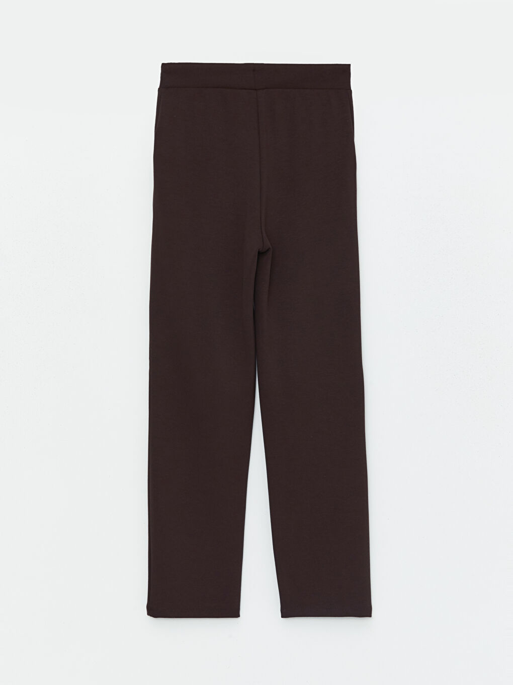 Kahverengi Beli Lastikli Baskılı Kadın Kalın Eşofman Altı-6