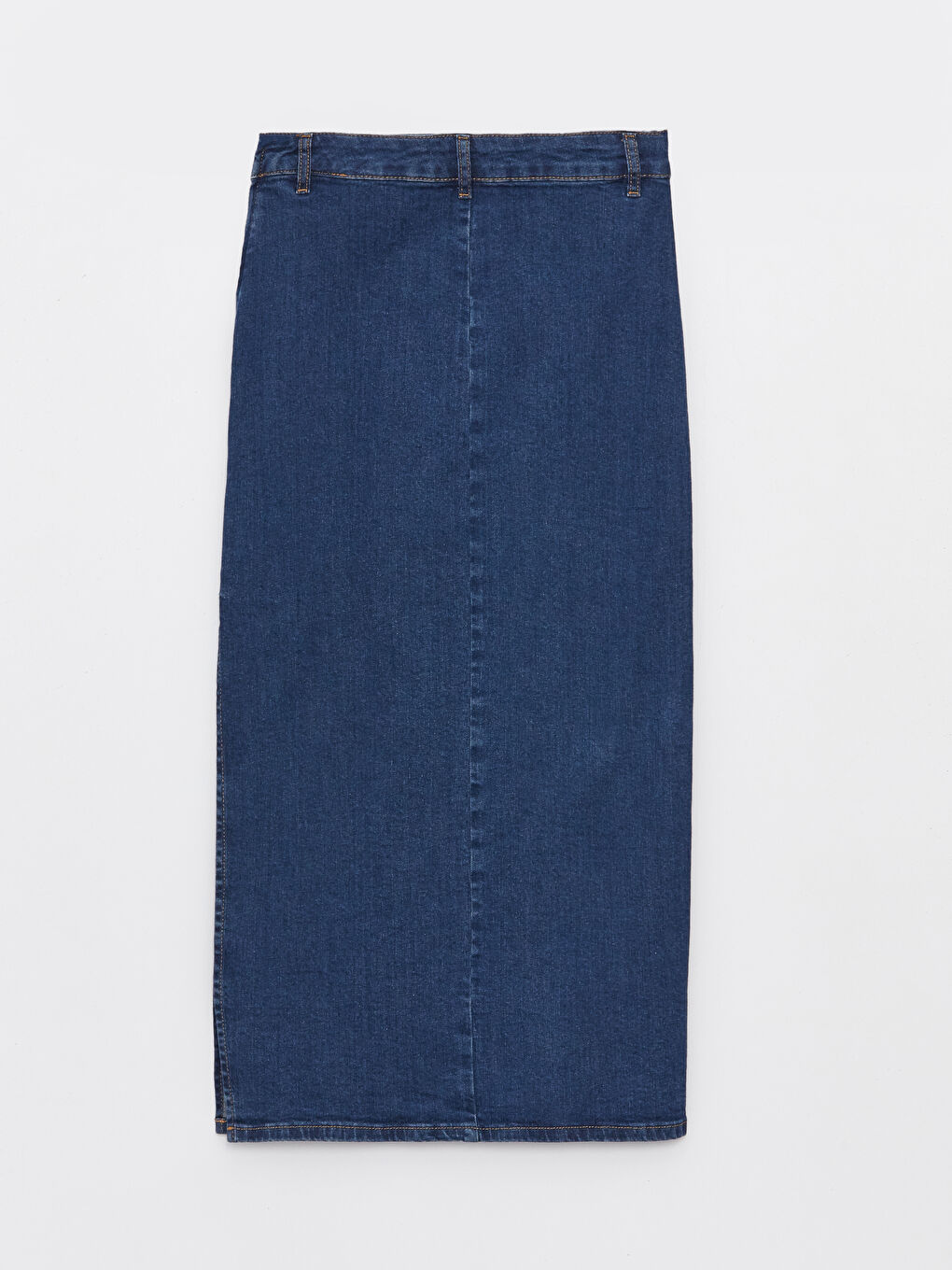 İndigo Dar Fit Kadın Jean Etek-6