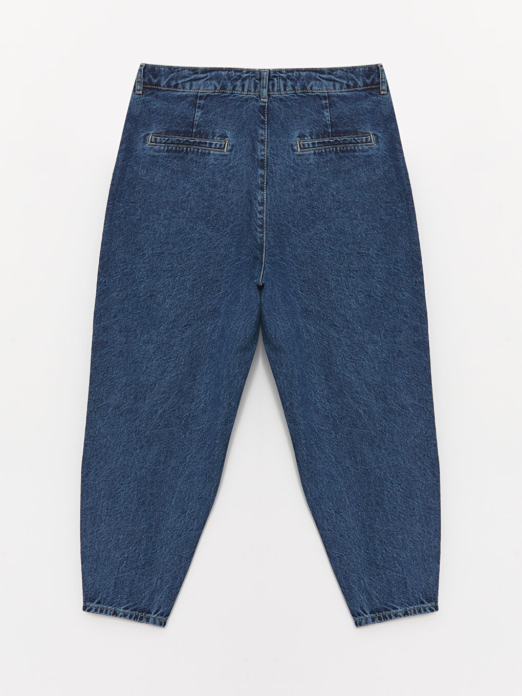 LCWAIKIKI Basic Orta İndigo Rodeo Yüksek Bel Slouchy Kadın Jean Pantolon - 6