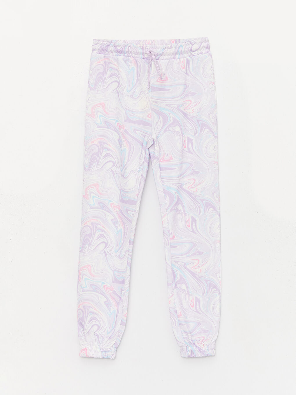 Elastic Waist Batik Patterned Girl Jogger Sweatpants -W3J289Z4-LSC