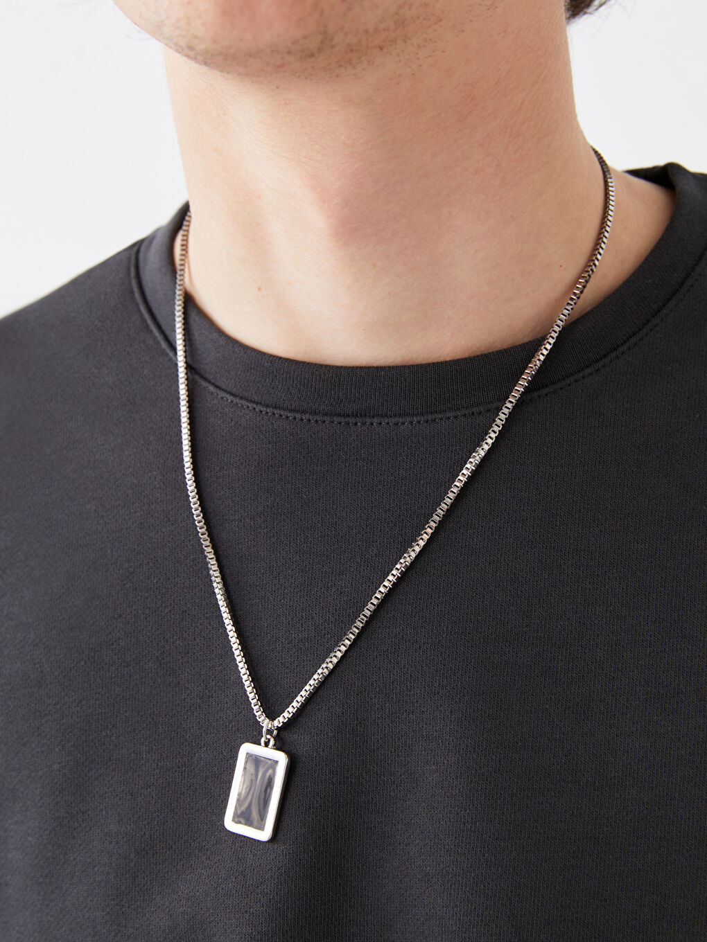 Haki Bisiklet Yaka Uzun Kollu Erkek Sweatshirt-3