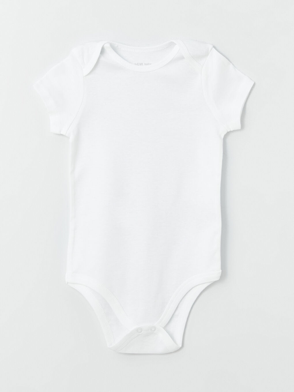 Ekru Bisiklet Yaka Basic Erkek Bebek Çıtçıtlı Bodysuit 3'lü-3