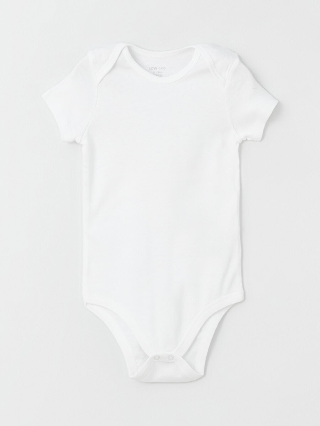 Ekru Bisiklet Yaka Basic Erkek Bebek Çıtçıtlı Bodysuit 5'li-5