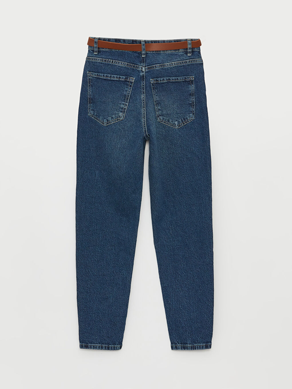 Belted Mom Fit Women's Jeans-6