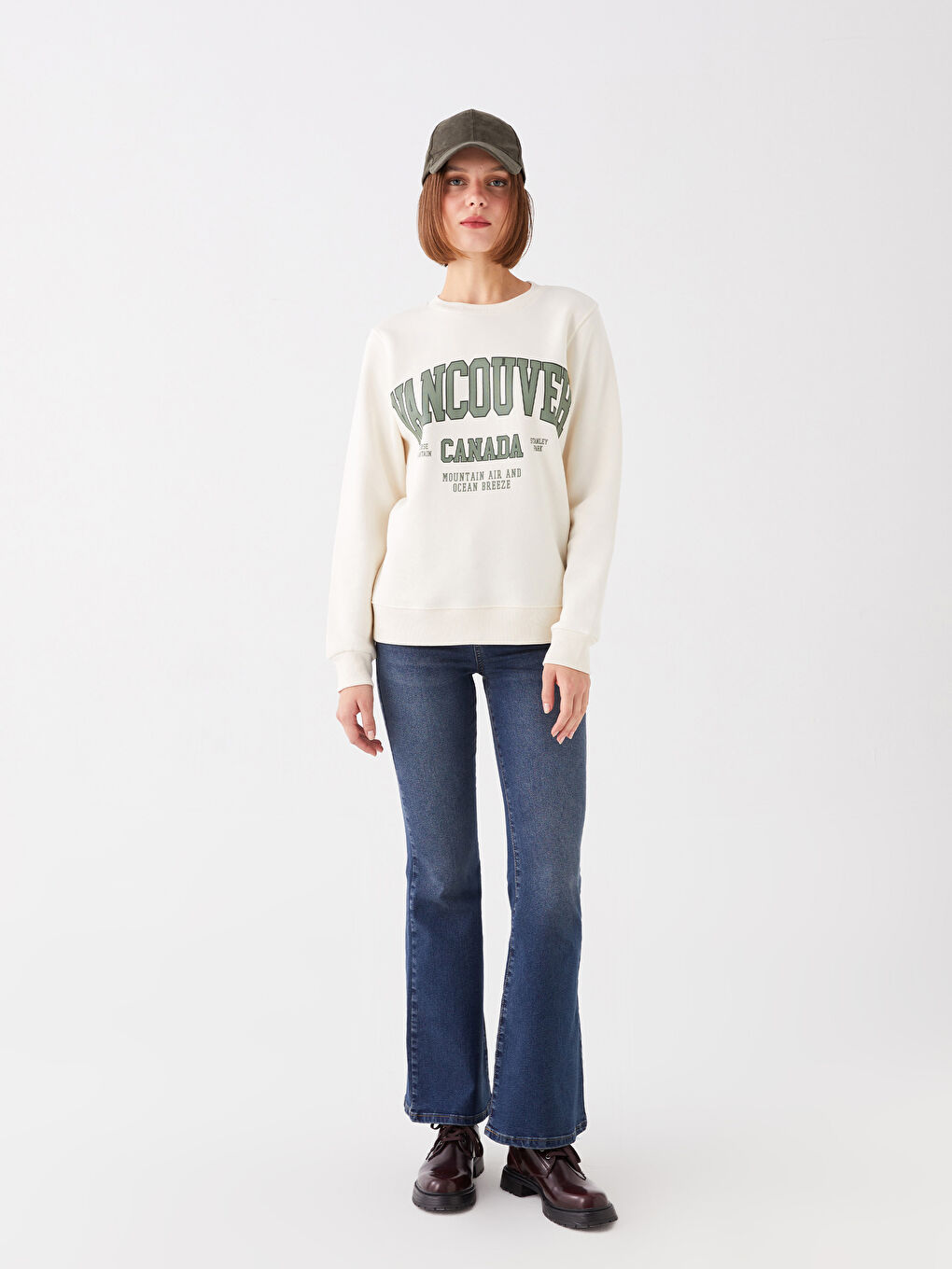 İndigo Mars Flare Kadın Jean Pantolon-1