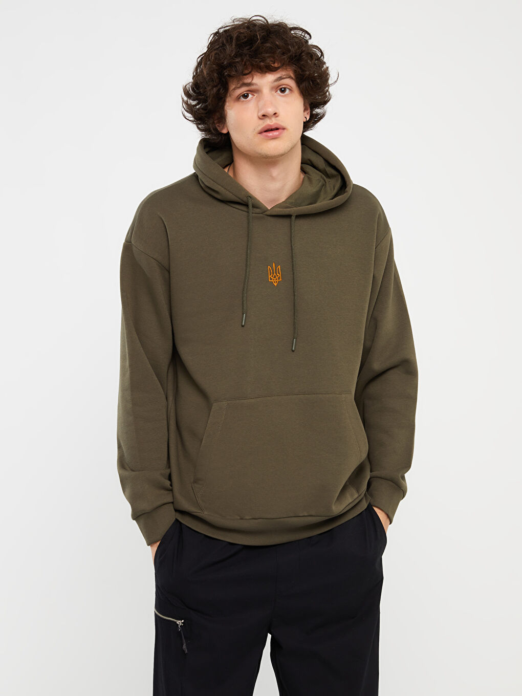 Long Sleeve Printed Men's Thick Hoodie-1