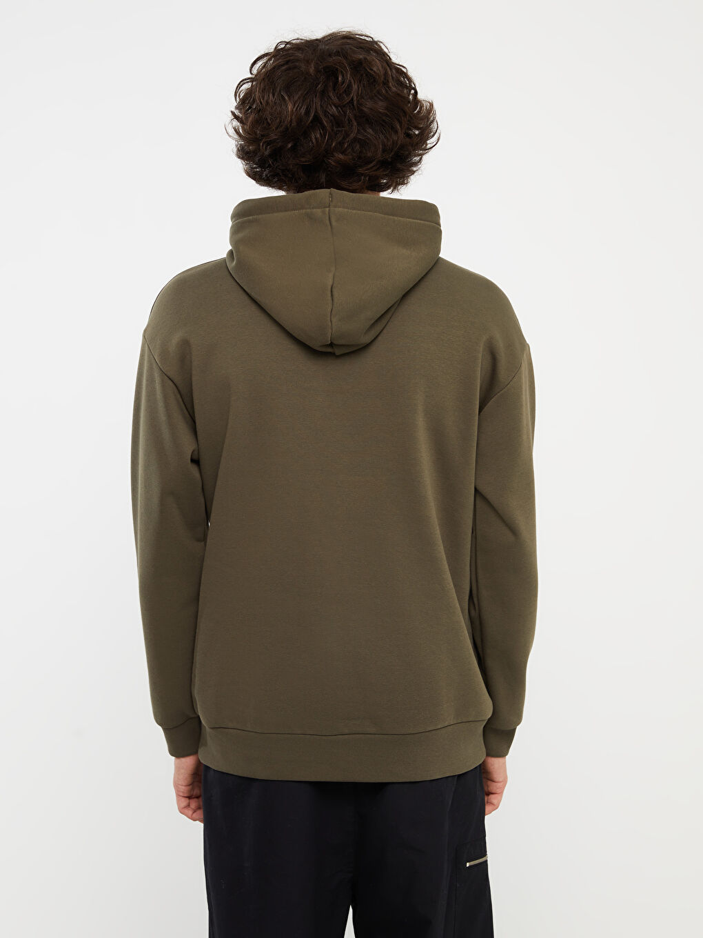 Long Sleeve Printed Men's Thick Hoodie-4