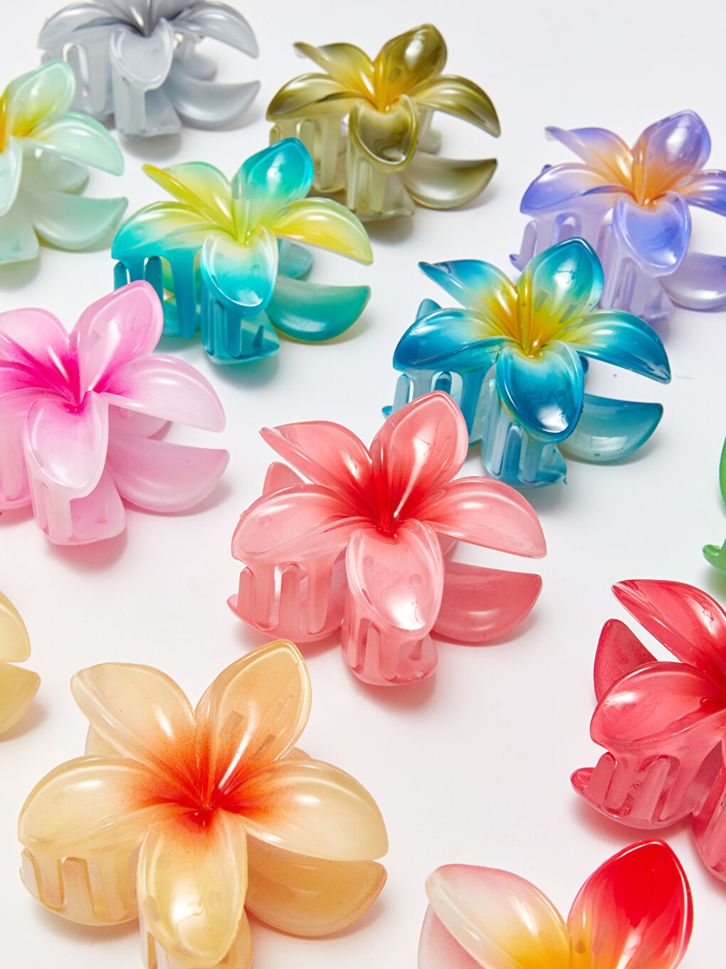 Karışık Çiçek Figürlü Kadın Toka-3