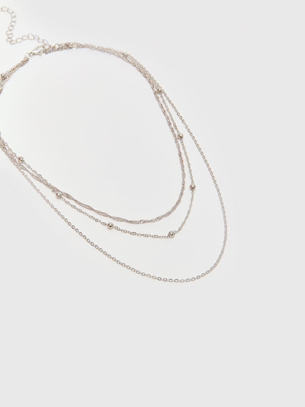 Karışık Boncuklu Kadın Zincir Kolye-1