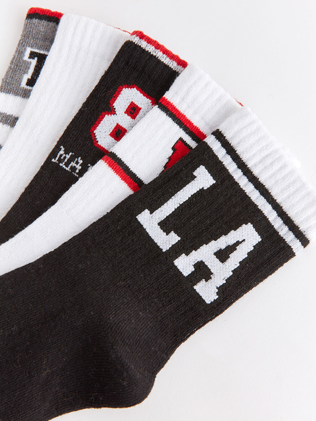 Karışık Desenli Erkek Çocuk Soket Çorap 5'li-2