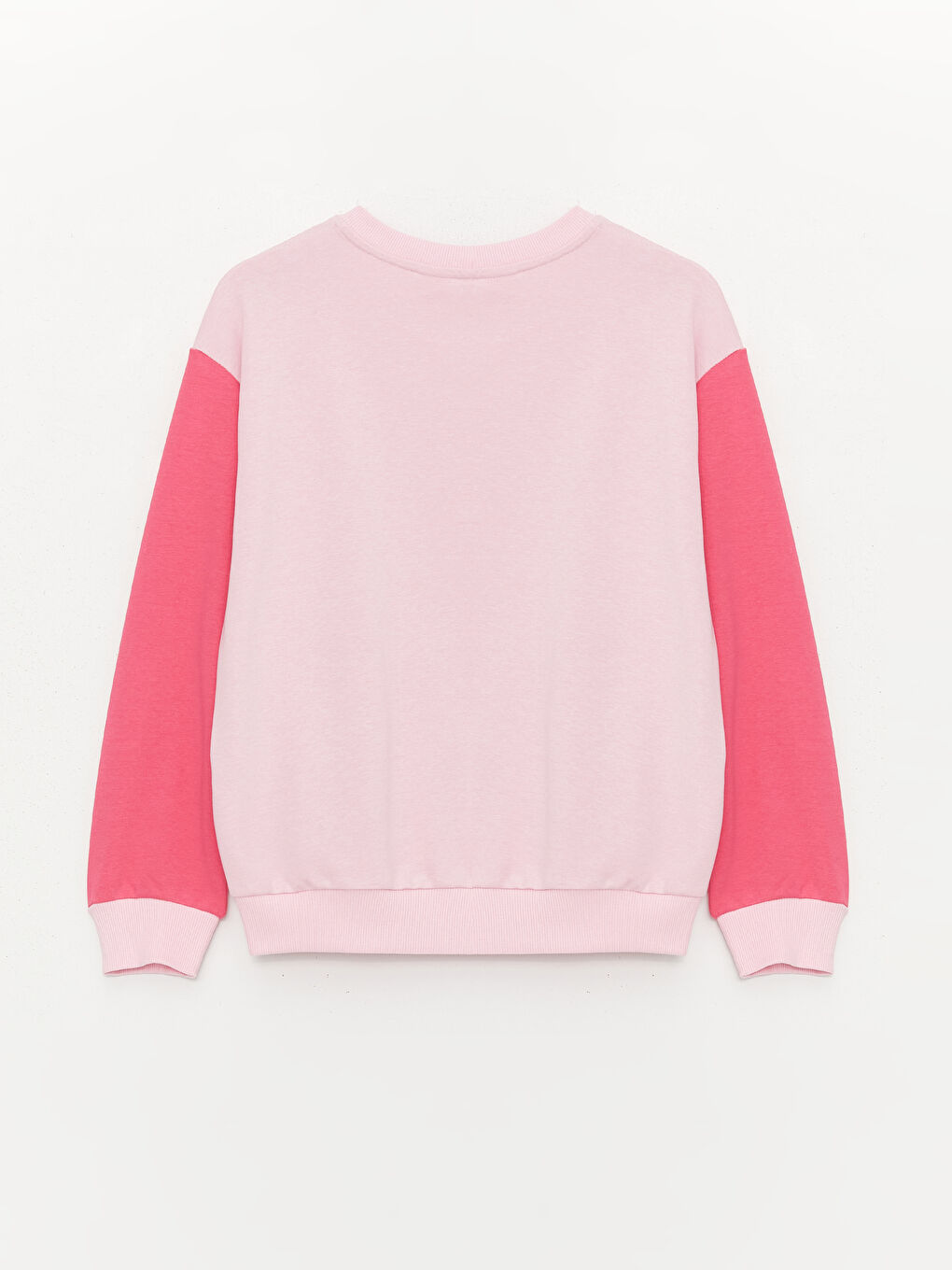 LCW Kids Pembe Leylak Bisiklet Yaka Barbie Baskılı Uzun Kollu Kız Çocuk Sweatshirt - 3