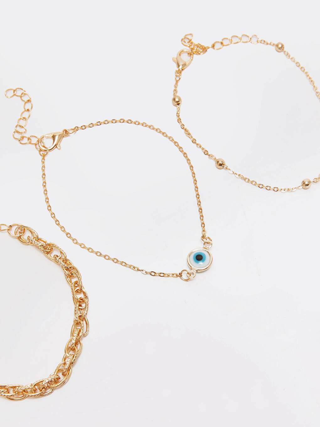 Karışık Zincir Kadın Bileklik 3'lü-1