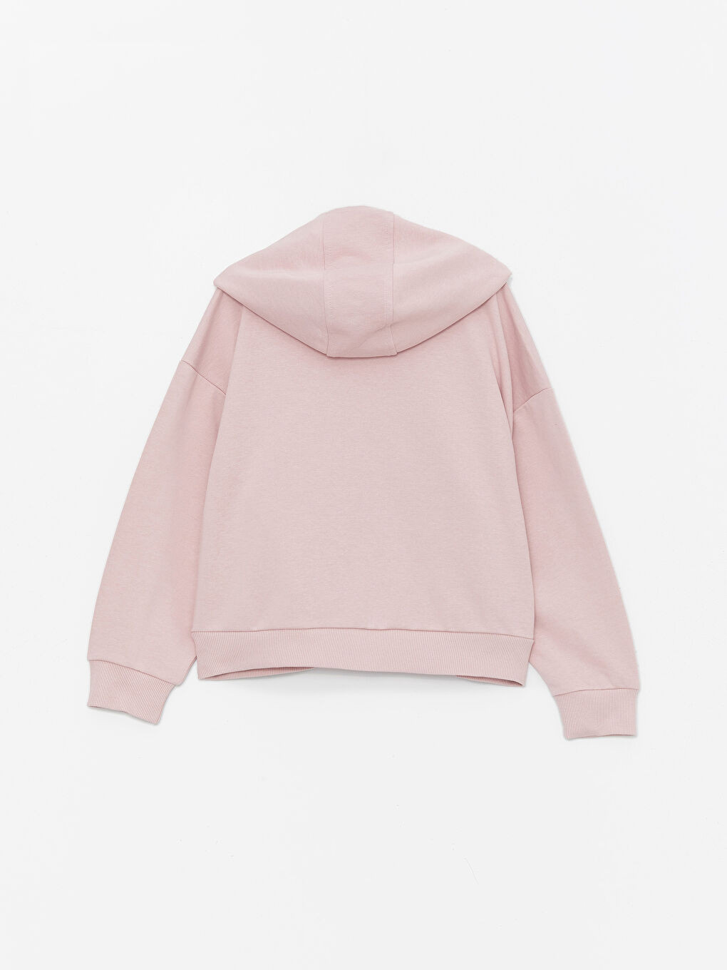 LCW Kids Mat Pembe Baskılı Uzun Kollu Kız Çocuk Hoodie ve Eşofman Altı - 3