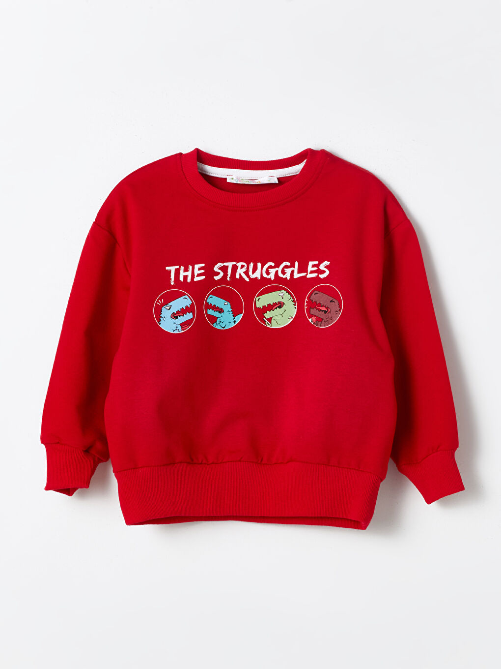 Calimera Kids Kırmızı Bisiklet Yaka Uzun Kollu Erkek Bebek Sweatshirt 2'li - 1