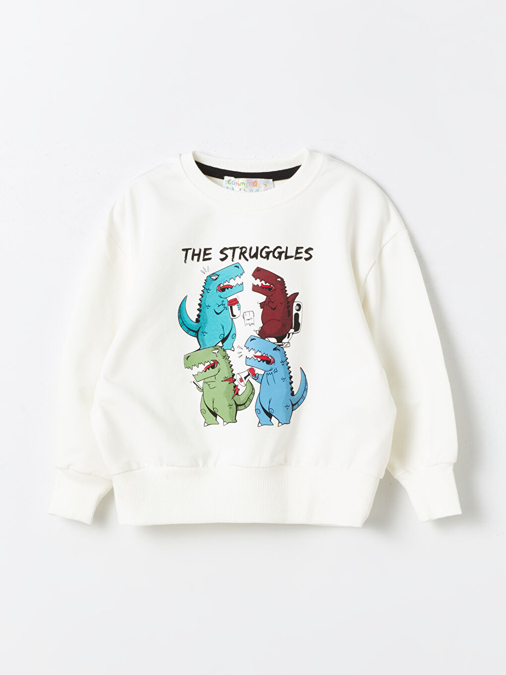 Calimera Kids Kırmızı Bisiklet Yaka Uzun Kollu Erkek Bebek Sweatshirt 2'li - 3