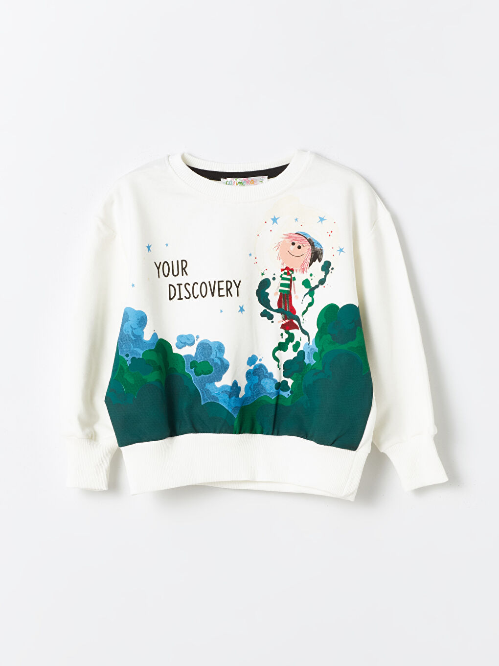 Calimera Kids Siyah Bisiklet Yaka Uzun Kollu Erkek Bebek Sweatshirt 2'li - 1