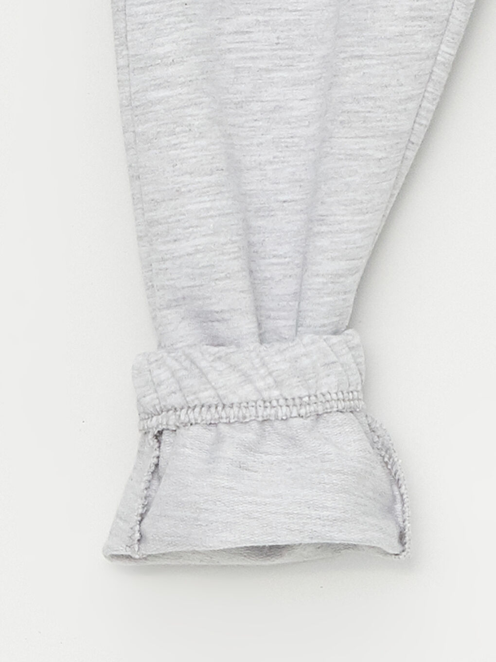 Gri Bisiklet Yaka Uzun Kollu Erkek Çocuk Sweatshirt ve Eşofman Alt 2'li Takım-5