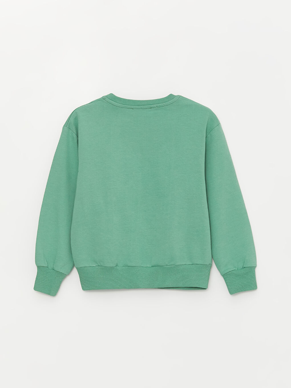 Yeşil Bisiklet Yaka Uzun Kollu Erkek Çocuk Sweatshirt ve Eşofman Alt 2'li Takım-3