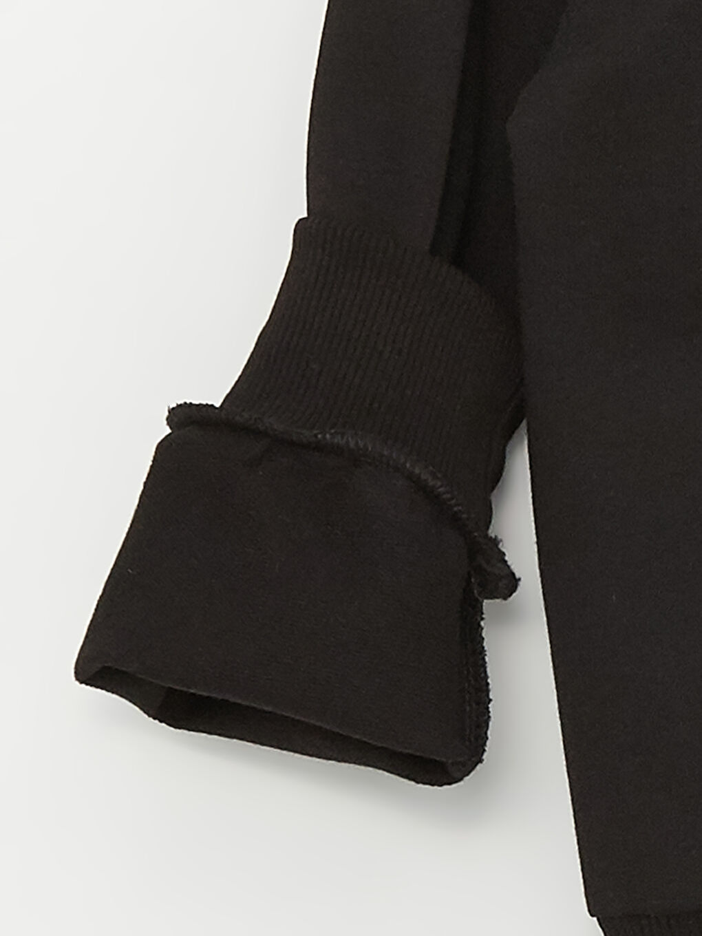 Siyah Bisiklet Yaka Uzun Kollu Erkek Çocuk Sweatshirt ve Eşofman Alt 2'li Takım-5