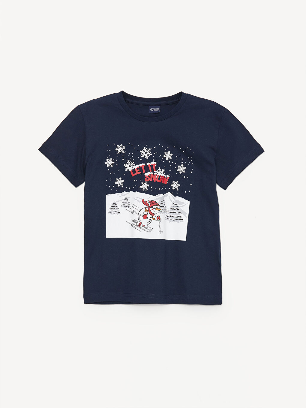 LCW Kids Тениска с кръгло деколте, отпечатана, с къс ръкав за момчета -W3J719Z4-E1J