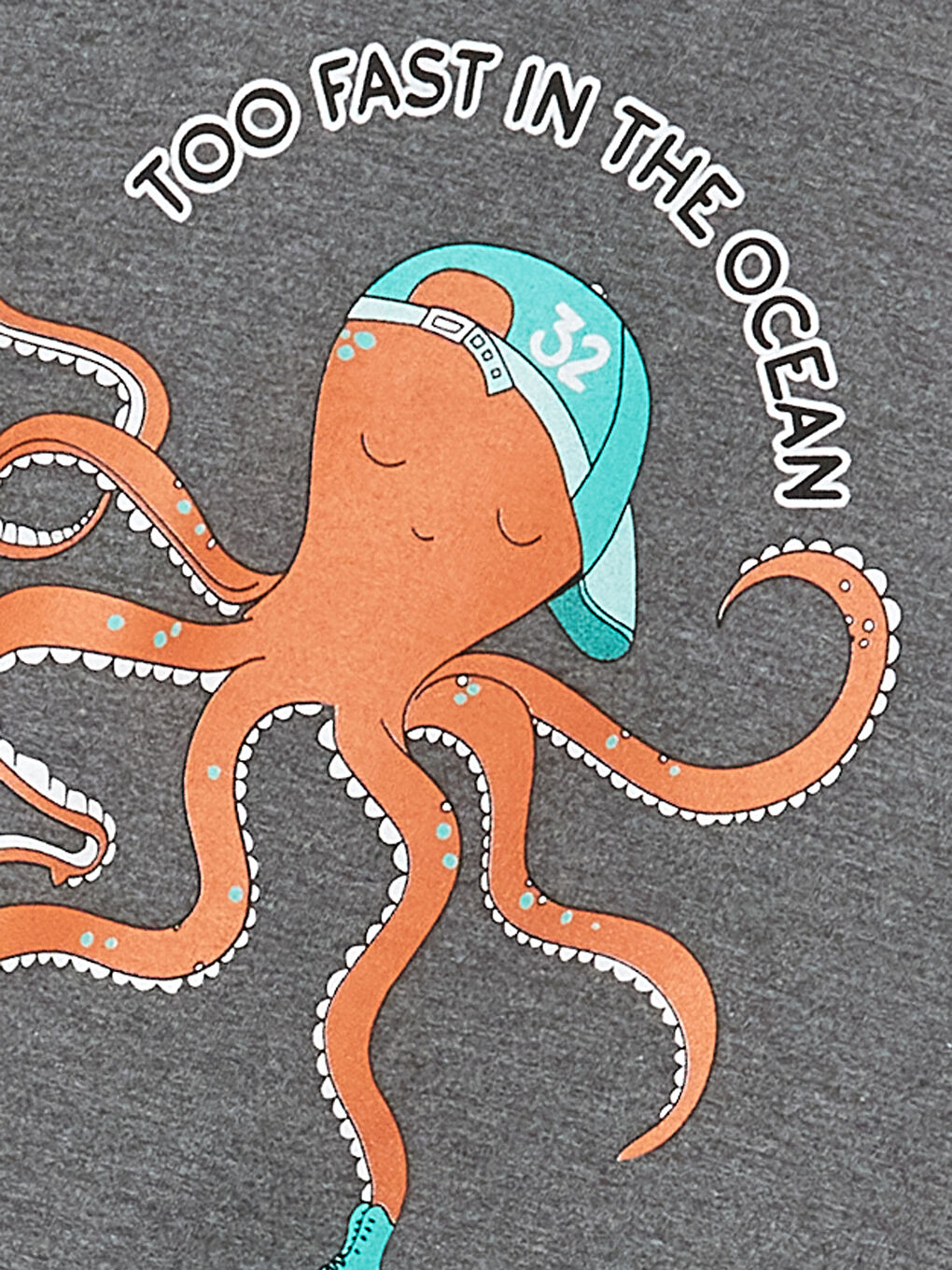 Antrasit Bisiklet Yaka Uzun Kollu Erkek Çocuk Sweatshirt ve Eşofman Alt 2'li Takım-5