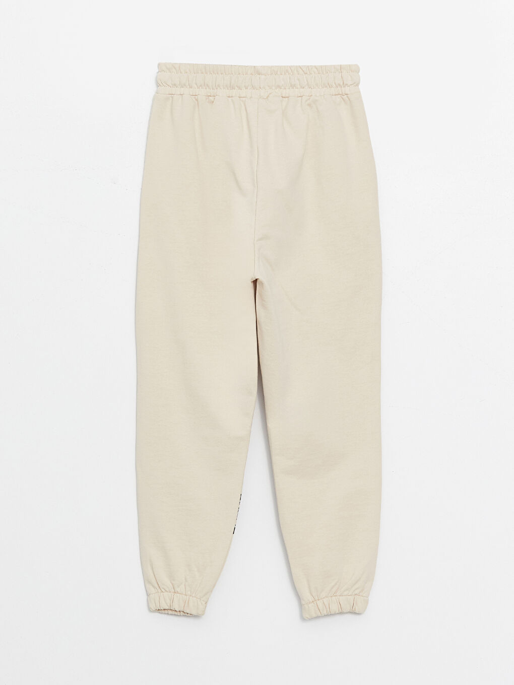 Bej Bisiklet Yaka Uzun Kollu Erkek Çocuk Sweatshirt ve Eşofman Alt 2'li Takım-4