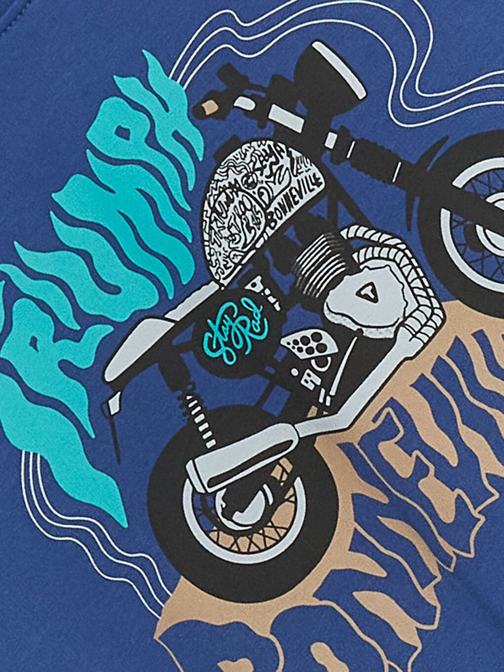 Lacivert Bisiklet Yaka Uzun Kollu Erkek Çocuk Sweatshirt ve Eşofman Alt 2'li Takım-5