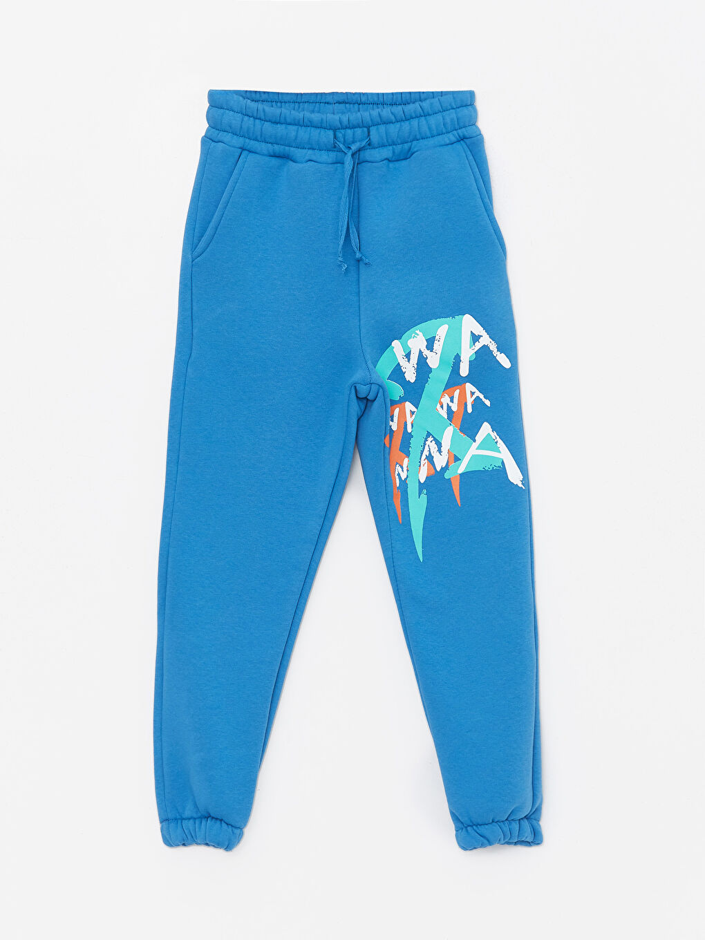 Mavi Bisiklet Yaka Erkek Çocuk Sweatshirt ve Eşofman Alt 2'li Takım-2