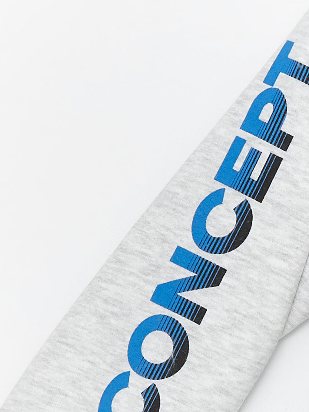 Gri Bisiklet Yaka Erkek Çocuk Sweatshirt ve Eşofman Alt 2'li Takım-4