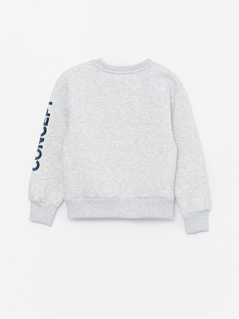 Gri Bisiklet Yaka Erkek Çocuk Sweatshirt ve Eşofman Alt 2'li Takım-5