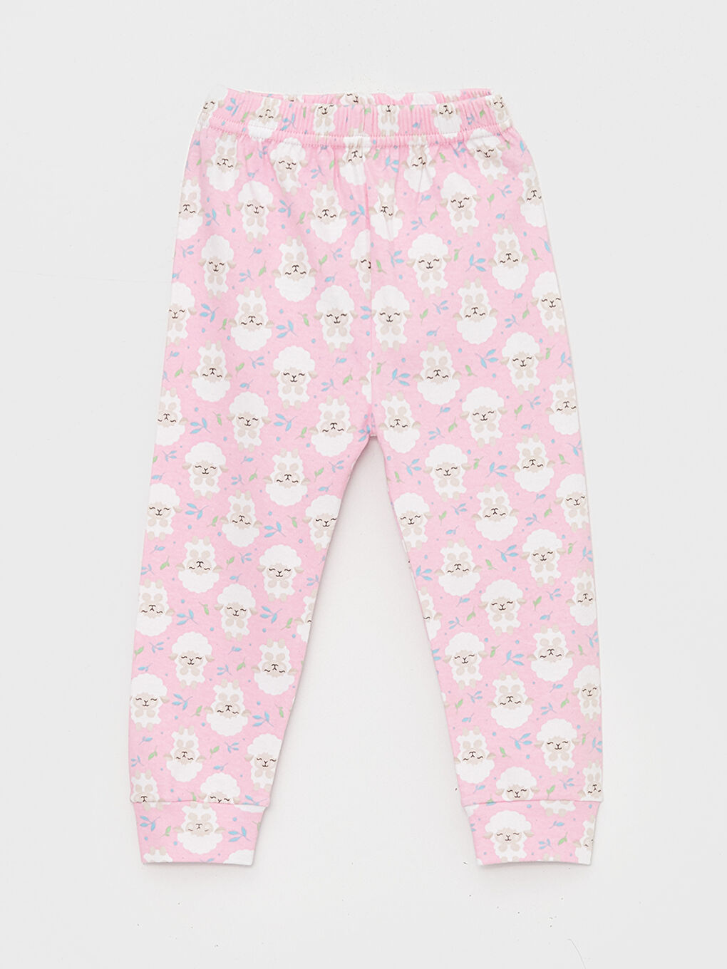 LUGGİ BABY Pembe Beli Lastikli Kız Bebek Pijama Alt 2'li - 2